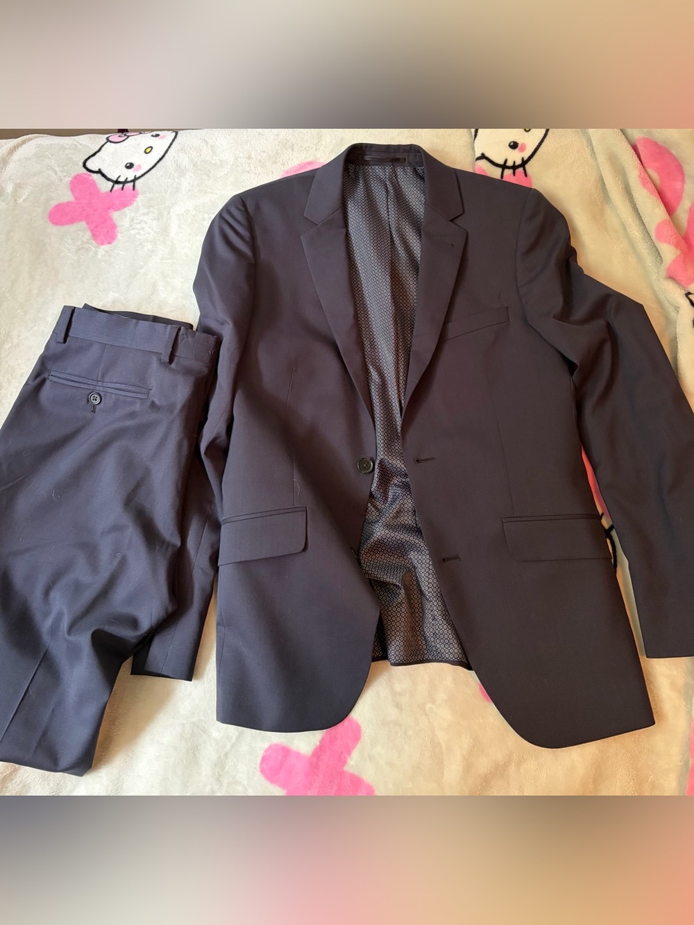 Women’s Kenneth Cole Hörst Navy Blue Two-Piece Suit (Blazer and Trousers)